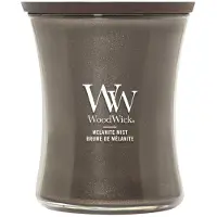 Woodwick Precious Metals Melanite Mist tuoksukynttilä 275 g