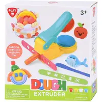 Playgo Clay Press Machine Set - 4 Clay Pots