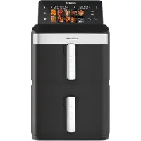 Taurus Air Duo Slim 973002000, 13 l, 2800 W, airfryer, musta