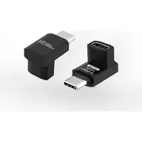 Microconnect MC-USB4AF USB-C -kulma-adapteri, 240 W, alumiini
