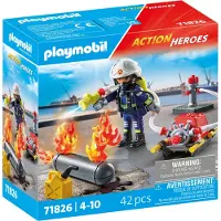 Playmobil Brandmand Med Vandpumpe - Multi/patterned - ONE SIZE