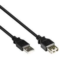 Pro USB 2.0 Hi-Speed jatkojohto, musta