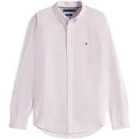 Tommy Hilfiger Paita 'Regular Fit Stripe' pastellinpinkki / valkoinen
