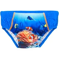 Playshoes Uimahousut 'Underwater World' kuninkaallisen sininen / keltainen / oranssi