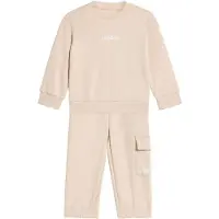 Adidas Treenipuku 'Essentials' beige / valkoinen