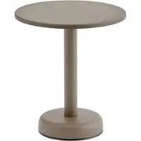 Muuto Linear Steel sohvapöytä Taupe, Ø42×47 cm