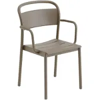 Muuto Linear Steel Tuoli käsinojilla Taupe