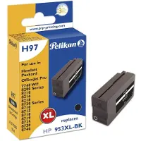 Pelikan HP H97 HP953XL Black, Korkea (XL) värintuotto, musta, 1 kpl, 2000 sivua, Kertapakkaus (1071170806)