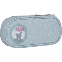 Beckmann Oval Pencil Case, Forest Deer Dusty Mint - Blue - 0.9 L