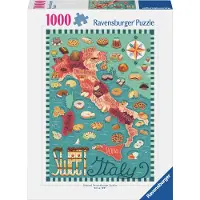 Ravensburger Map Of Italy - Sweet 1000P - Multi/patterned - ONE SIZE