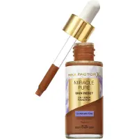 Max Factor Miracle Pure 2in1 Skin Reset Serum Foundation, 95-100 Deep to Very Deep