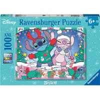 Ravensburger Disney Stitch Joulupalapeli Mix Mix-Onesize Vihreä One Size Pojat, Tytöt