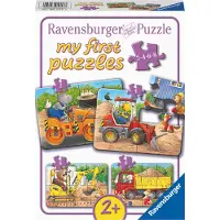Ravensburger Construction Site Animals 2/4/6/8P - Multi/patterned - ONE SIZE