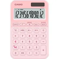 Casio MS-20YC -pöytälaskin 12 numeroa Vaaleanpunainen