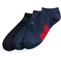 Ralph Lauren Big Pony Sock 3-Pack - Blue - ONE SIZE