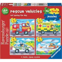 Ravensburger Hälytysajoneuvot Palapeli 4-in-1