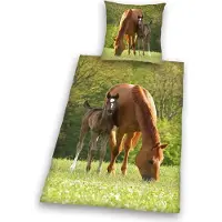 Herding Horses 'Brown Horse and Pony' vuodevaatteet (100 prosenttia puuvillaa)