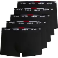 HUGO for man. 50493840 Pack of 5 black boxers (L), Homewear, Cotton