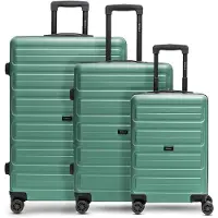 Redolz Essentials 08 3-SET 4-pyöräinen Matkalaukkusetti 3-osainen Vihreä