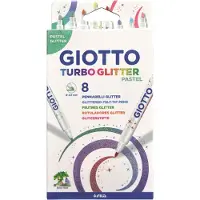 Giotto Turbo Glitter Pastel Tussi 8-pack
