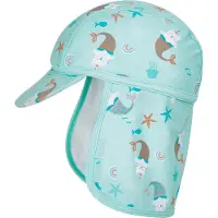Playshoes Hattu 'Unicorn Mermaid Cat' turkoosi / sinivihreä / ruskea / offwhite