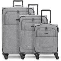 Redolz Essentials 12 THREE SET 4-pyöräinen Matkalaukkusetti 3-osainen Laajennettava Harmaa