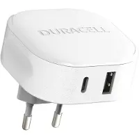 Duracell Premium USB-A + USB-C -seinälaturi, 30W (2 väriä)