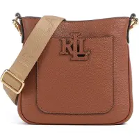 Ralph Lauren Pebbled Leather Small Cameryn Crossbody - Gold - ONE SIZE