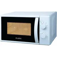 Flama 1824FL Mikroaaltouuni - Työtaso - 20 L - 700 W - Pyörivä - Valkoinen - Vasen