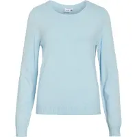 Vila Viril O-Neck L/S Knit Top - Noos - Blue - XXL