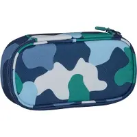Beckmann Norway Ovalt Pencil Case, Sport Junior, Color Camo - Blue - 1 L
