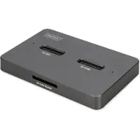 Digitus DA-71546-1, SSD, M.2, M.2, 4 TB, USB 3.2 Gen 2 (3.1 Gen 2) Type-C, Musta