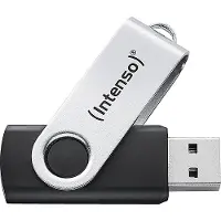 Intenso USB 256GB OFFICE LINE 3.2 Gen1 Silver-Black, 256 GB, USB A-tyyppi, 3.2 Gen 1 (3.1 Gen 1), Taittuva, Musta, Hopea (3543492)