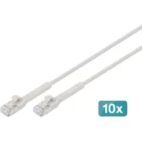 Digitus DK-1632-A-015B-10, 1,5 m, Cat6a, F/FTP (FFTP), RJ-45, RJ-45, Harmaa