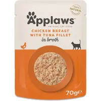 Applaws Kana ja tonnikalafilee liemessä 70 g