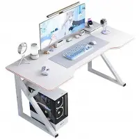 Hobby Hall Pelipöytä, moderni loft, valkoinen, 120 cm