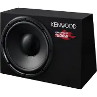 Kenwood KSC-W1200B, Esiladattu alibassokaiutin, Passiivinen alibassokaiutin, 300 W, 38 - 300 Hz, 4 Ω (KSCW1200B)