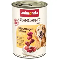 Animonda GranCarno 6x400g Original Adult siipikarjan sydämet koiranruoka