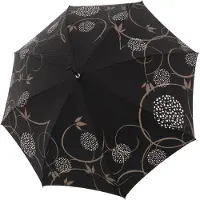 Doppler Elegance Boheme Pitkävartinen sateenvarjo 90 cm Harmaa