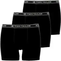 Tom Tailor Bokserishortsit musta / valkoinen