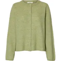 Selected Slwlulu New Ls Knit Cardigan Noos - Green - S