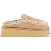 Mou for woman. MU.FW681004A Clog eskimo platform suede (41), Leather, Beige, more than 10 cm, None, Casual