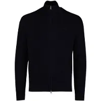 Gant Textured Cotton Merino Cardigan - Navy - XXL