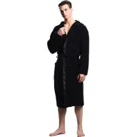 Emporio Armani Loungewear Bathrobe - Black - S