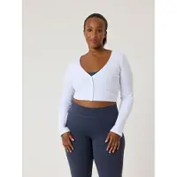 Björn Borg Alice Stenlöf Cropped Rib Cardigan - White - M