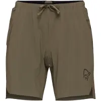 Norrøna Senja Flex1 8" Shorts W's - Khaki green - XS