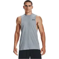 Under Armour Ua Left Chest Cut Off Tank - Grey - L