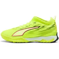 Puma Ultra 6 Match Mid + TT Unleashed - Keltainen/Musta/Hehkuva punainen Lapset - Turf (TF), koko 35