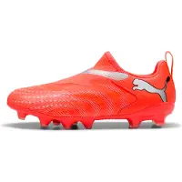 Puma Future 9 Match Laceless Fg/ag Unleashed - Hehkuva Punainen/valkoinen/musta/hopea Lapset, koko 28