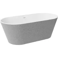 Besco Amme Deeva Glam Silver, 180 x 80 cm, gunmetal-värisellä kannella